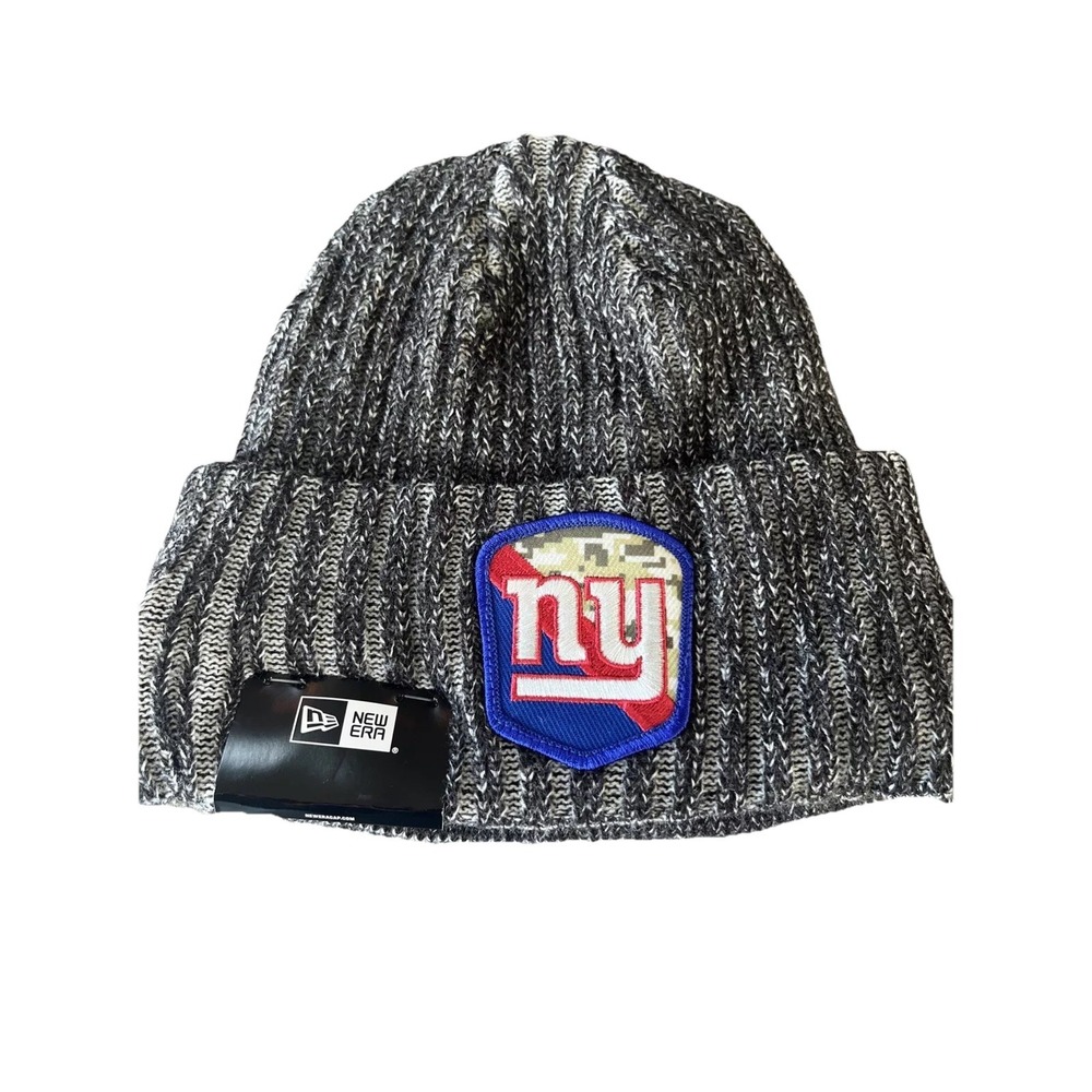 New Era New York Giants NFL 2023 Salute Service Beanie Cuffed Cap Hat Fleece NWT